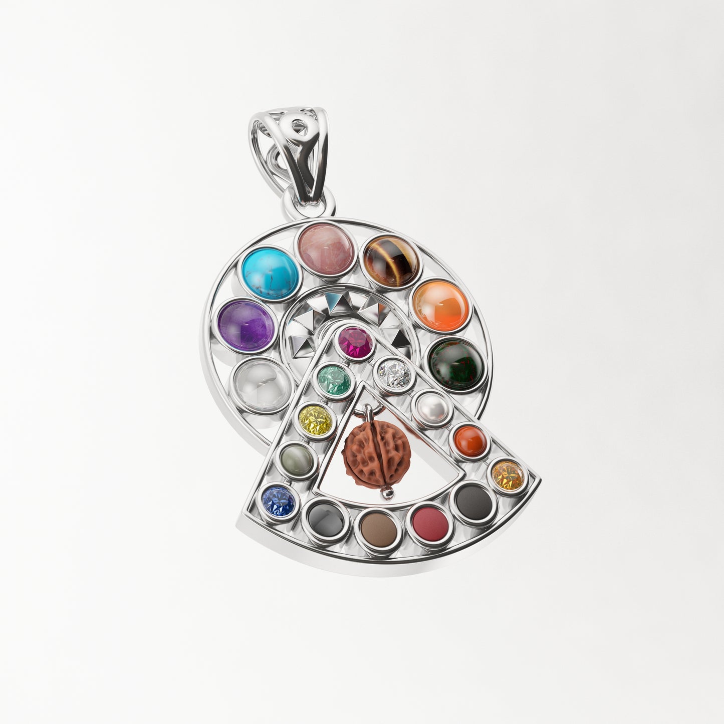 Crystol Radiance Pendant - sterling silver