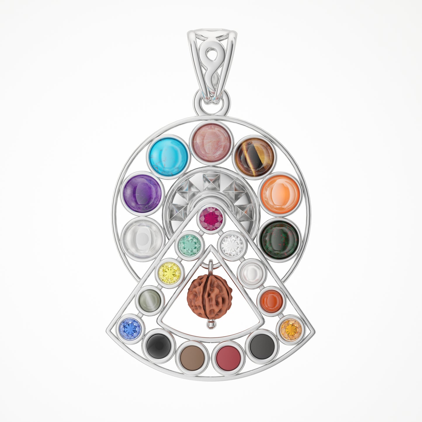 Crystol Radiance Pendant - sterling silver